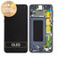 Samsung Galaxy S10e G970F - LCD Kijelző + Érintőüveg + Keret (Prism Black) - GH82-18852A, GH82-18836A Genuine Service Pack