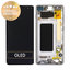Samsung Galaxy S10 Plus G975F - LCD Kijelző + Érintőüveg + Keret (Prism Black) - GH82-18849A, GH82-18857A, GH82-18834A Genuine Service Pack