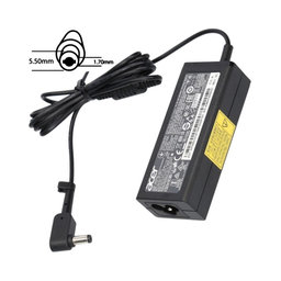 Töltő adapter, Acer, 77011170, 45W, 19V, Fekete, Genuine Service Pack