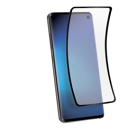 SBS - Edzett Üveg Flexi - Samsung Galaxy S10, fekete