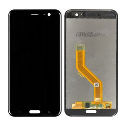 HTC U11 - LCD Kijelző + Érintőüveg (Fekete)
