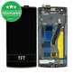 OnePlus One - LCD Kijelző + Érintőüveg + Keret (Black) TFT