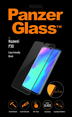 PanzerGlass - Edzett Üveg Case Friendly - Huawei P30, black