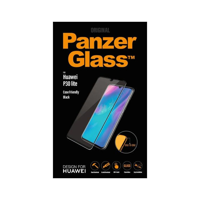 PanzerGlass - Edzett Üveg Case Friendly - Huawei P30 Lite, black