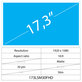 17.3 LCD Slim Matt 30 pin FHD
