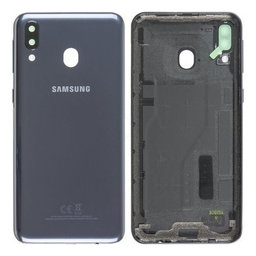 Samsung Galaxy M20 M205F - Akkumulátor Fedőlap (Charcoal Black) - GH82-18932A Genuine Service Pack