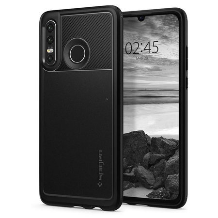 Spigen - Masszív páncéltartó Huawei P30 Lite készülékhez, fekete