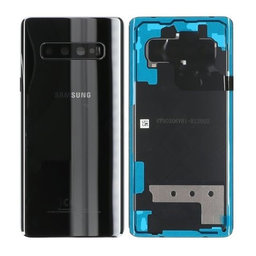 Samsung Galaxy S10 Plus G975F - Akkumulátor Fedőlap (Ceramic Black) - GH82-18867A Genuine Service Pack