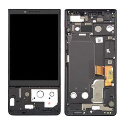 Blackberry Key2 - LCD Kijelző + Érintőüveg + Keret (Black) TFT