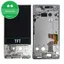 Blackberry Key2 - LCD Kijelző + Érintőüveg + Keret (Silver) TFT