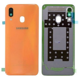 Samsung Galaxy A40 A405F - Akkumulátor Fedőlap (Korall) - GH82-19406D Genuine Service Pack
