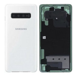 Samsung Galaxy S10 Plus G975F - Akkumulátor Fedőlap (Ceramic White) - GH82-18867B Genuine Service Pack