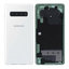 Samsung Galaxy S10 Plus G975F - Akkumulátor Fedőlap (Ceramic White) - GH82-18867B Genuine Service Pack