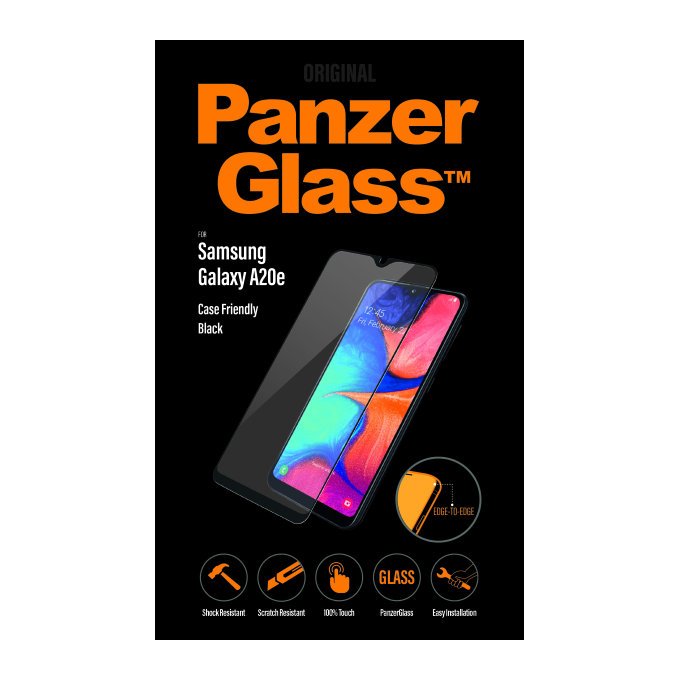 PanzerGlass - Edzett Üveg Case Friendly - Samsung Galaxy A10e és A20e, fekete