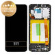 Samsung Galaxy A20e A202F - LCD Kijelző + Érintőüveg + Keret (Black) - GH82-20229A, GH82-20186A Genuine Service Pack