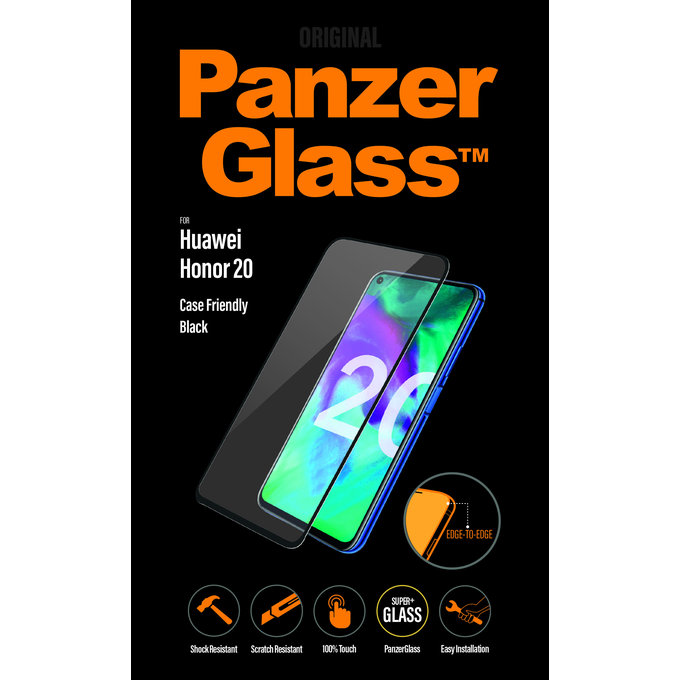 PanzerGlass - Edzett Üveg Case Friendly - Honor 20, black