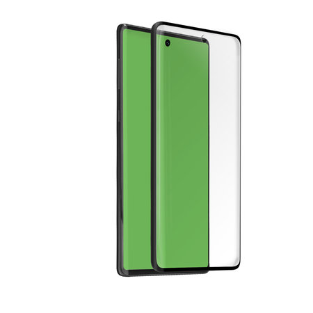 SBS - Edzett Üveg 4D Full Glass Case Friendly - Samsung Galaxy Note 10+, fekete