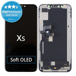 Apple iPhone XS - LCD Kijelző + Érintőüveg + Keret Soft OLED FixPremium