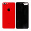 Apple iPhone 8 Plus - Hátsó Ház Üveg Kamera Tartóval (Red)