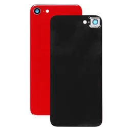 Apple iPhone 8 - Hátsó Ház Üveg + Hátlapi Kameralencse Üveg (Red)
