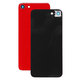 Apple iPhone 8 - Hátsó Ház Üveg + Hátlapi Kameralencse Üveg (Red)