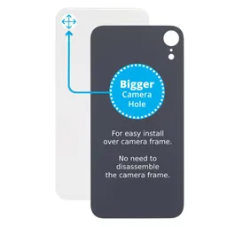 Apple iPhone XR - Hátsó Ház Üveg Nagyobb Kamera Nyílással (White)
