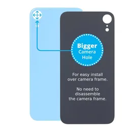 Apple iPhone XR - Hátsó Ház Üveg Nagyobb Kamera Nyílással (Blue)