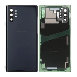 Samsung Galaxy Note 10 Plus N975F - Akkumulátor Fedőlap (Aura Black) - GH82-20588A, GH97-23680A Genuine Service Pack