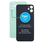 Apple iPhone 11 - Hátsó Ház Üveg Nagyobb Kamera Nyílással (Green)