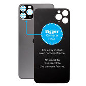 Apple iPhone 11 Pro - Hátsó Ház Üveg Nagyobb Kamera Nyílással (Space Gray)