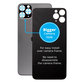 Apple iPhone 11 Pro - Hátsó Ház Üveg Nagyobb Kamera Nyílással (Space Gray)