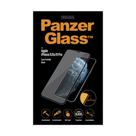 PanzerGlass - Edzett Üveg Case Friendly - iPhone X, XS és 11 Pro, fekete