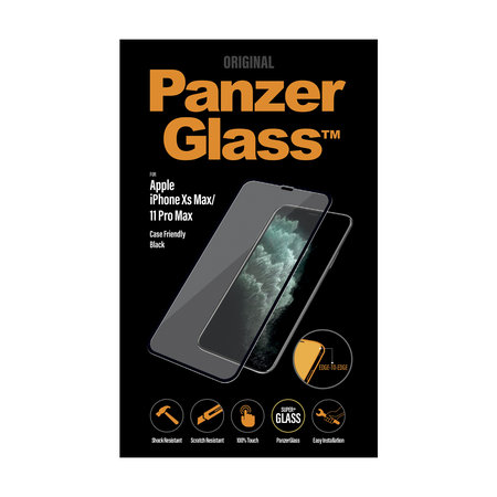 PanzerGlass - Edzett Üveg Case Friendly - iPhone XS Max és 11 Pro Max, fekete
