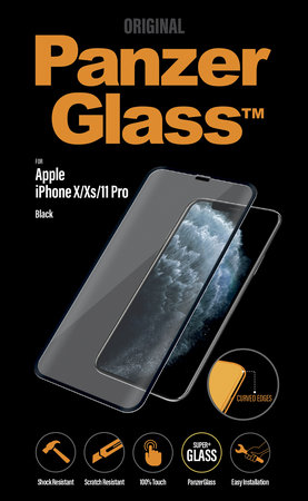 PanzerGlass - Edzett Üveg Standard Fit - iPhone X, XS és 11 Pro, black