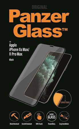 PanzerGlass - Edzett Üveg Standard Fit - iPhone XS Max és 11 Pro Max, black