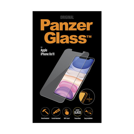 PanzerGlass - Edzett Üveg Standard Fit - iPhone XR és 11, átlátszó