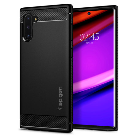 Spigen - Masszív páncél tok Samsung Galaxy Note 10-hez, fekete