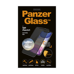 PanzerGlass - Edzett Üveg Case Friendly CamSlider Privacy - iPhone XR és 11, black