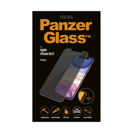 PanzerGlass - Edzett Üveg Privacy Standard Fit - iPhone XR és 11, átlátszó