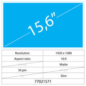 Asus VivoBook Asus VivoBook S512FA-BR 15.6 LCD NanoEdge Matte 30 pin Full HD No brackets