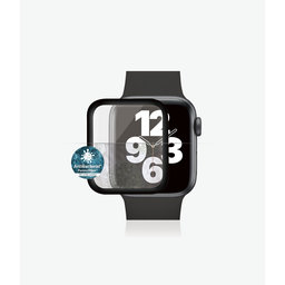 PanzerGlass - Edzett üveg Full Silicone - Apple Watch Series 4, 5, 6, SE (1st gen) és SE (2nd gen) 40mm, fekete