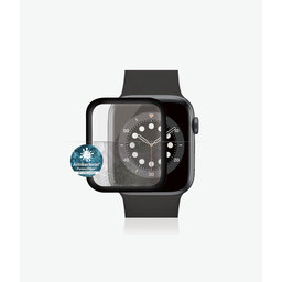 PanzerGlass - Edzett üveg Full Silicone - Apple Watch Series 4, 5, 6, SE (1st gen) és SE (2nd gen) 44mm, fekete