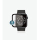 PanzerGlass - Edzett üveg Full Silicone - Apple Watch Series 4, 5, 6, SE (1st gen) és SE (2nd gen) 44mm, fekete