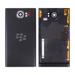 Blackberry Priv - Akkumulátor Fedőlap + Hátlapi Kameralencse Üveg (Black)