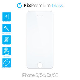 FixPremium Glass - Edzett üveg - iPhone 5, 5c, 5s, SE 2016