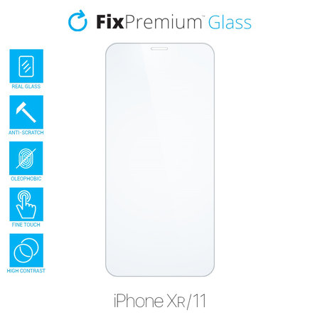 FixPremium Glass - Edzett üveg - iPhone XR és 11