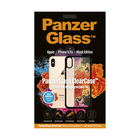 PanzerGlass - tok ClearCase iPhone XS / X-hez, fekete