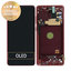 Samsung Galaxy Note 10 Lite N770F - LCD Kijelző + Érintőüveg + Keret (Aura Red) - GH82-22055C, GH82-22193C, GH82-22194C, GH82-22192C Genuine Service Pack