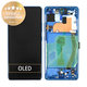 Samsung Galaxy S10 Lite G770F - LCD Kijelző + Érintőüveg + Keret (Prism Blue) - GH82-21672C, GH82-22044C, GH82-22045C, GH82-21992C, GH82-22045C Genuine Service Pack