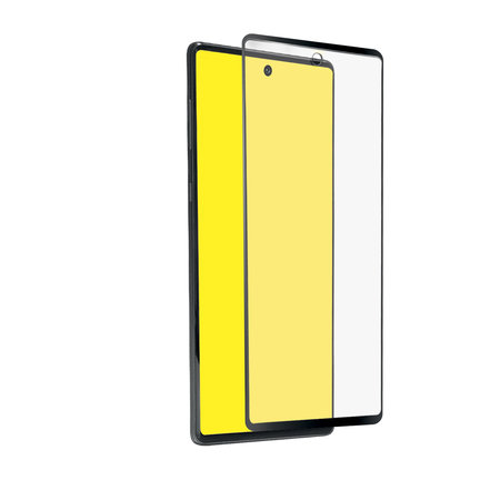 SBS - Edzett Üveg Full Cover - Samsung Galaxy Note 10 Lite, fekete